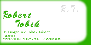 robert tobik business card